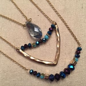 Blue Beaded Necklace